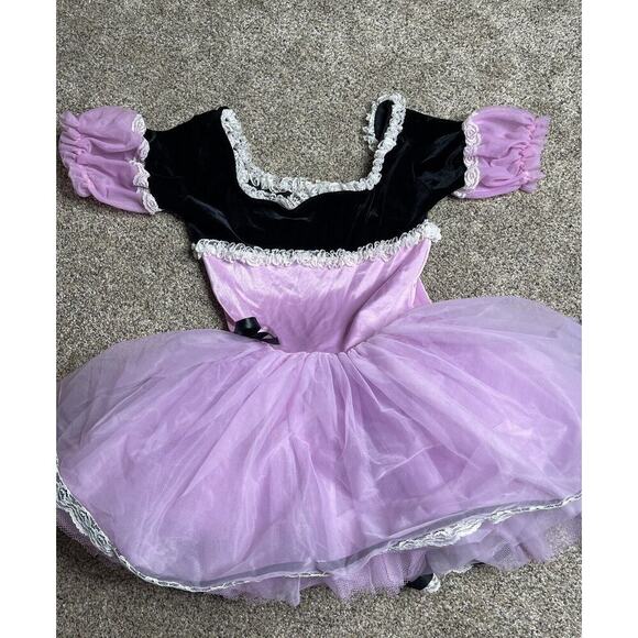 Vintage Star Styled Costume Velvet & Tulle Dance Tutu Dress Size Medium Made USA - Picture 4 of 9